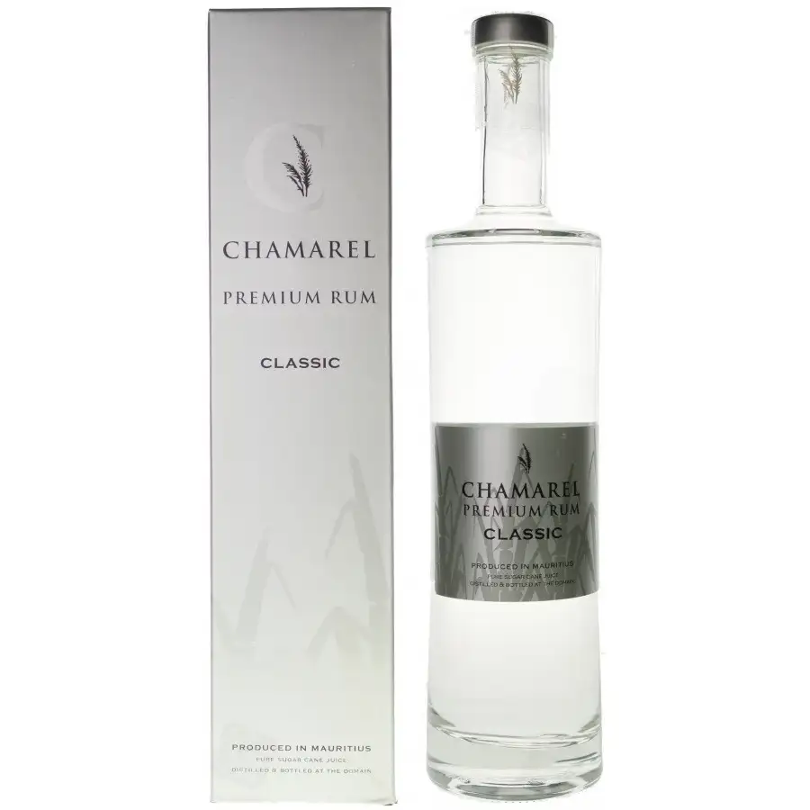 Bottle of Chamarel Premium Rum Classic