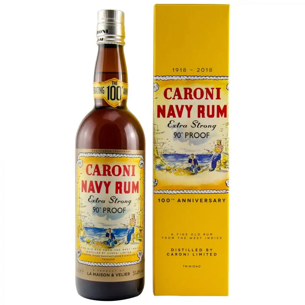Bottle of La Maison & Velier Caroni Navy Rum 100th Anniversary „Replica“ HTR 2000