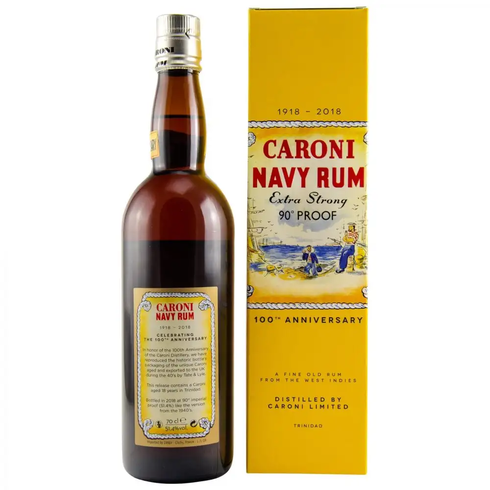 Hochauflösendes Bild von La Maison & Velier Caroni Navy Rum 100th Anniversary „Replica“ HTR 2000