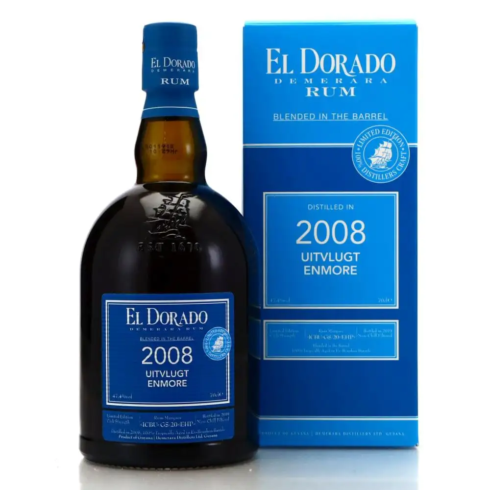 Bottle of Uitvlugt & Enmore El Dorado Blended In The Barrel ICBU & EHP 2008