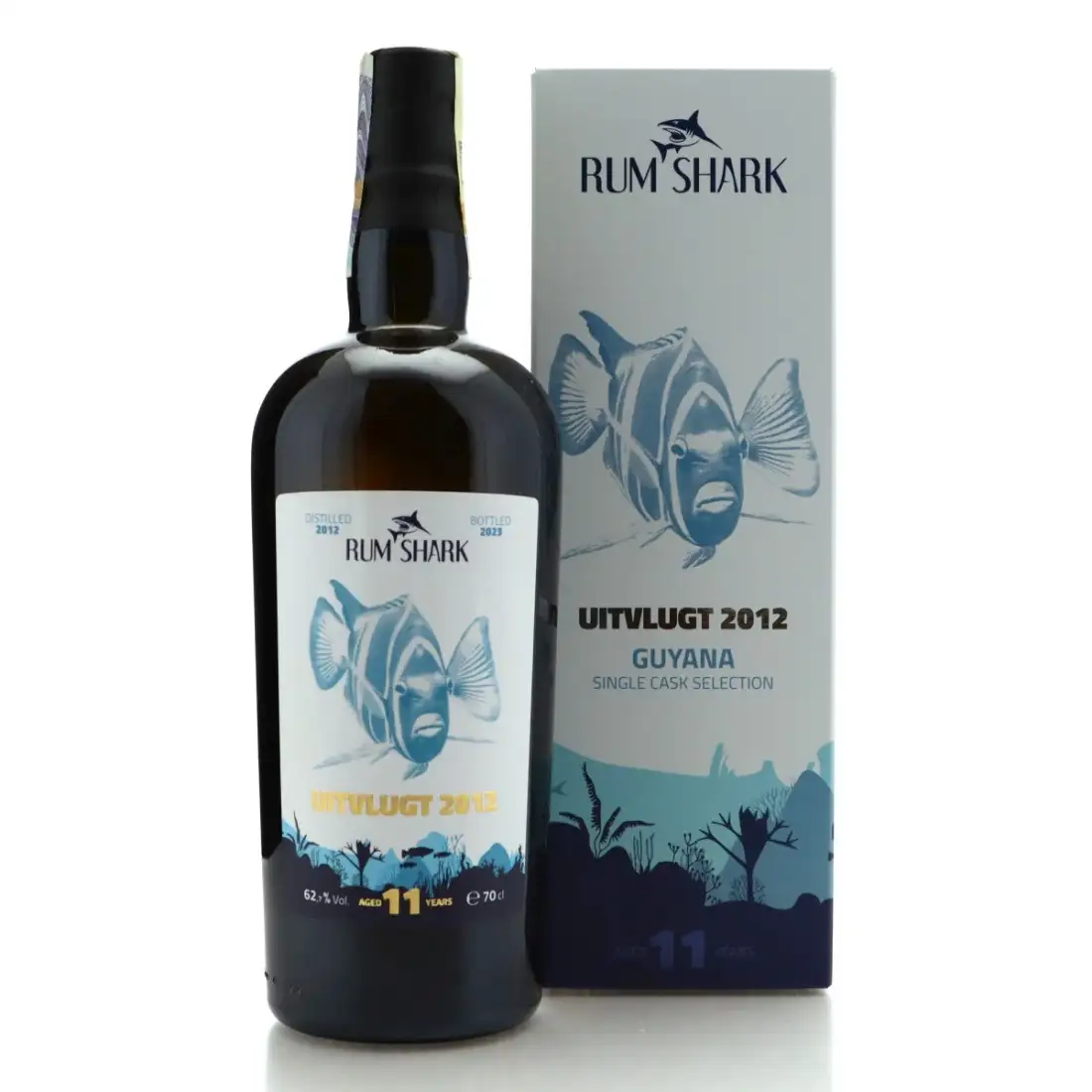 Bottle of Rum Shark Uitvlugt Guyana Single Cask Selection 2012