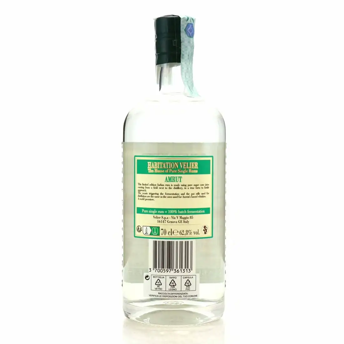 Hochauflösendes Bild von Habitation Velier Amrut India Pure Sugar Cane Juice Rum 2022