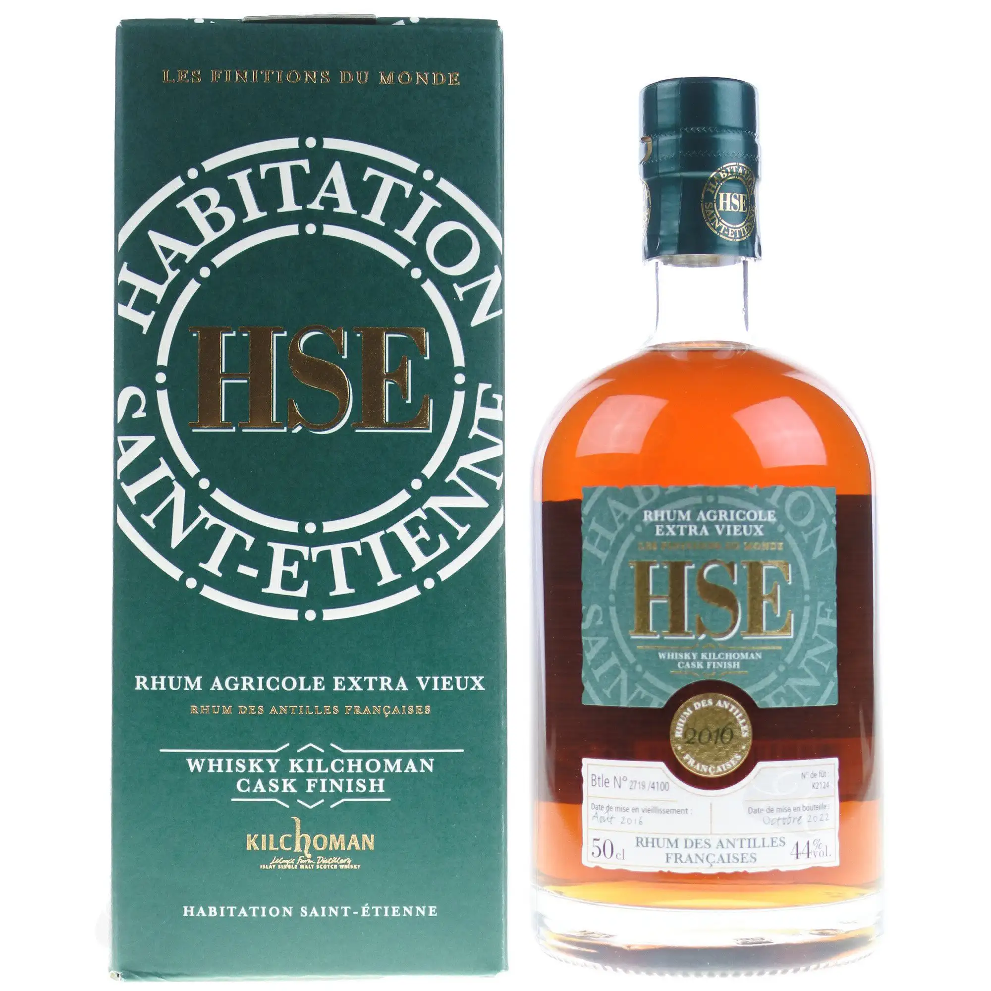 Bottle of HSE Whisky Kilchoman Cask Finish 2016