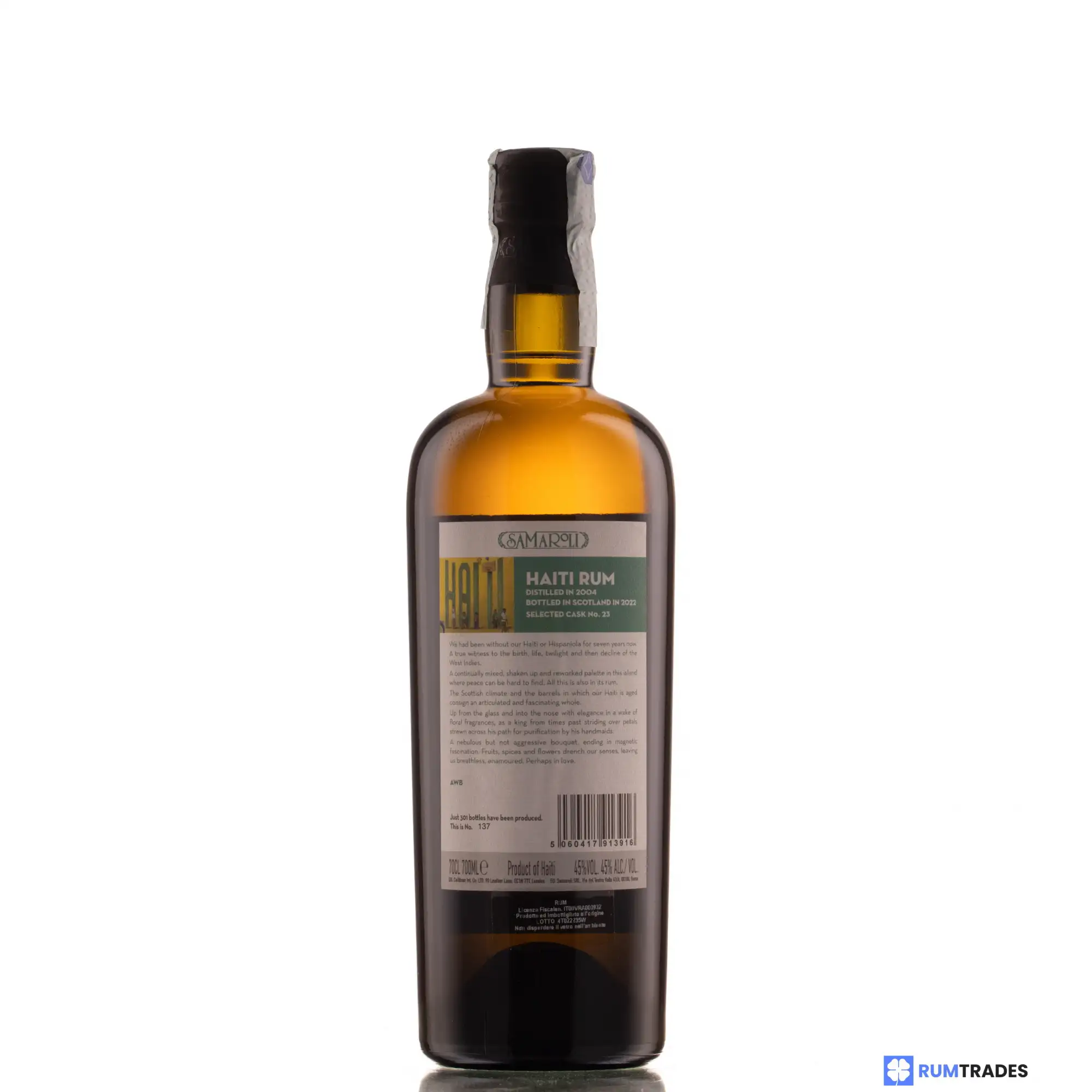 Hochauflösendes Bild von Samaroli Haiti Rum 2004