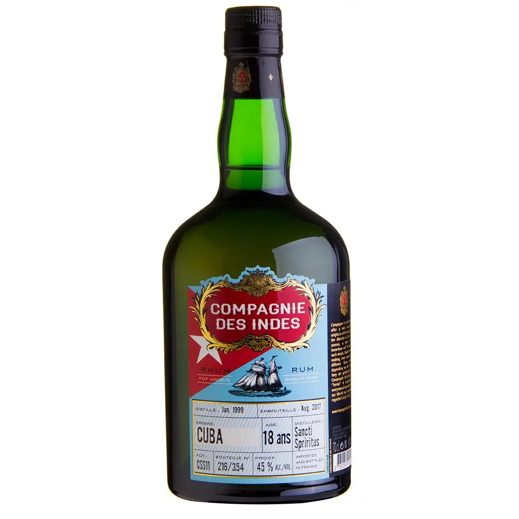 Bottle of CDI Sancti Spiritus Cuba 1999