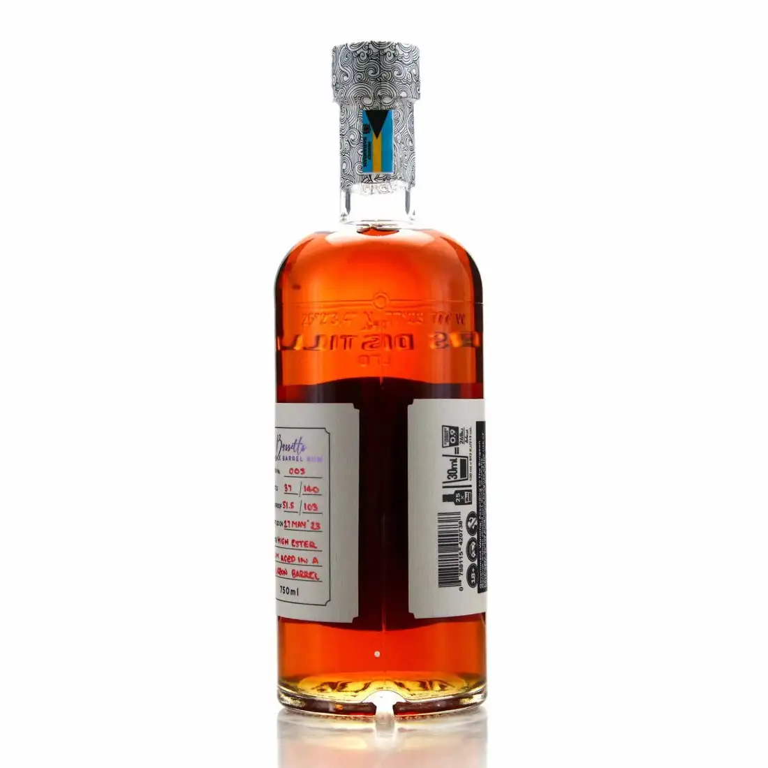 Hochauflösendes Bild von Bahamas Distilling Co. Bassett‘s Single Barrel Rum 2023