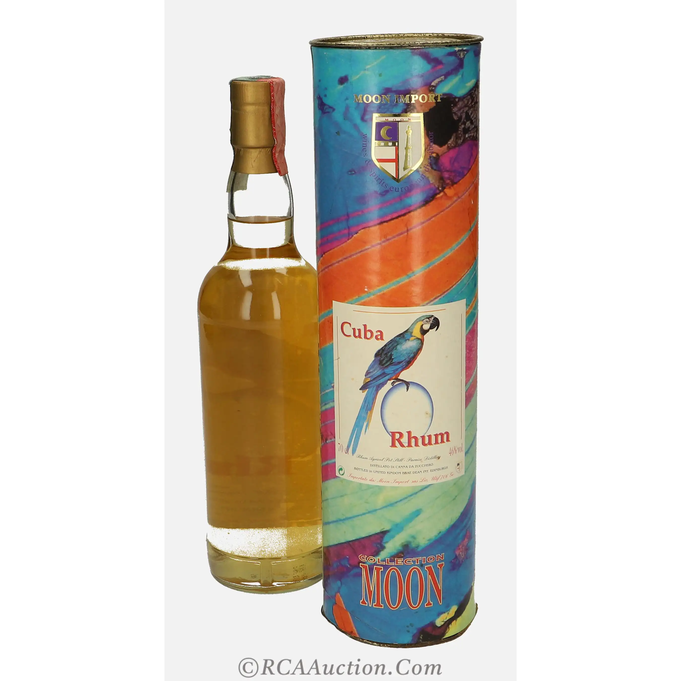 Hochauflösendes Bild von Moon Import Sancti Spiritus Cuba Rhum 1999