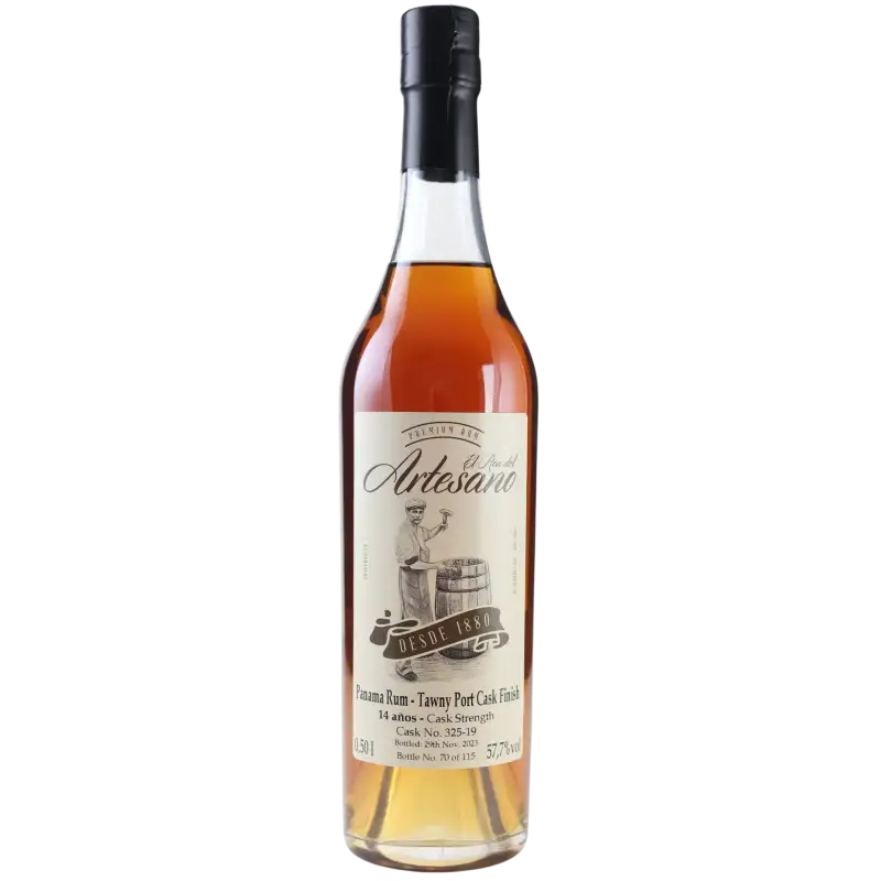 Bottle of El Ron del Artesano Panama Rum - Tawny Port Cask Finish 2009