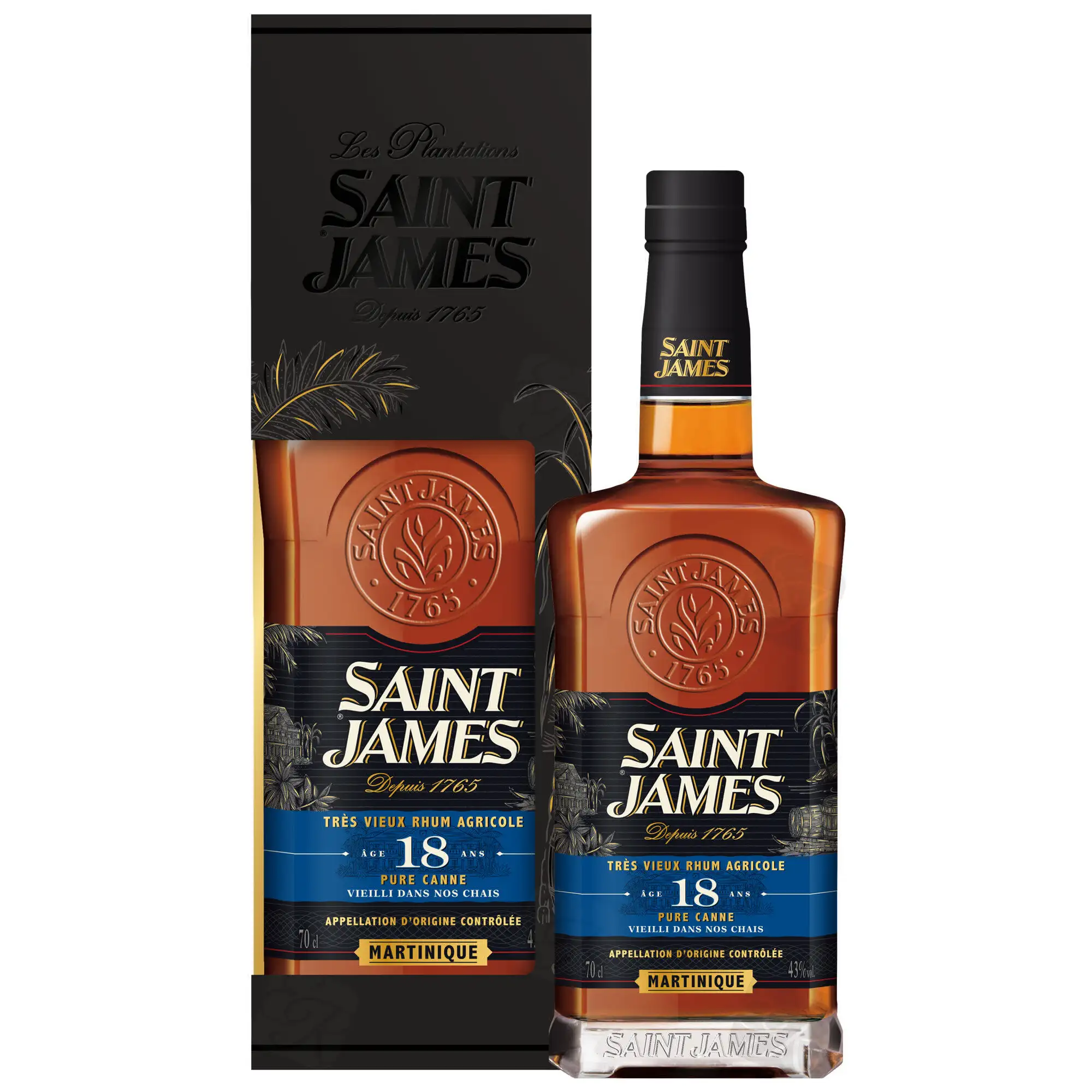 Bottle of Saint James Très Vieux Rhum Agricole 2004