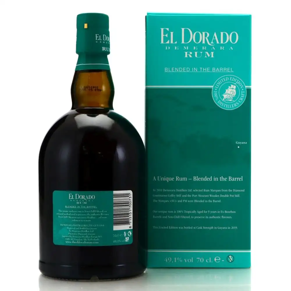 High resolution image of Diamond & Port Mourant El Dorado Blended In The Barrel SV PM 2010