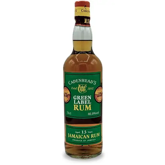 Bottle of Cadenhead‘s Green Label Jamaican Rum