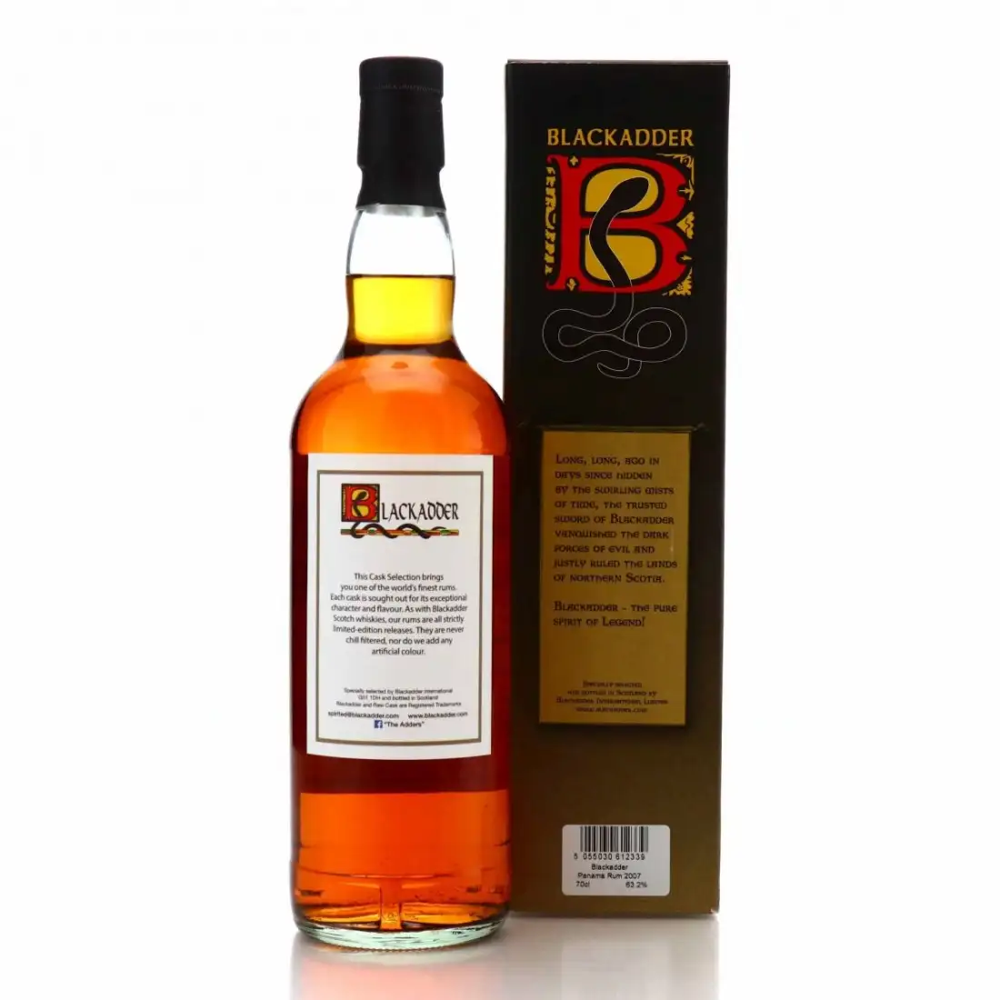 Hochauflösendes Bild von Blackadder Raw Cask Rum Finest Panama Rum 2007