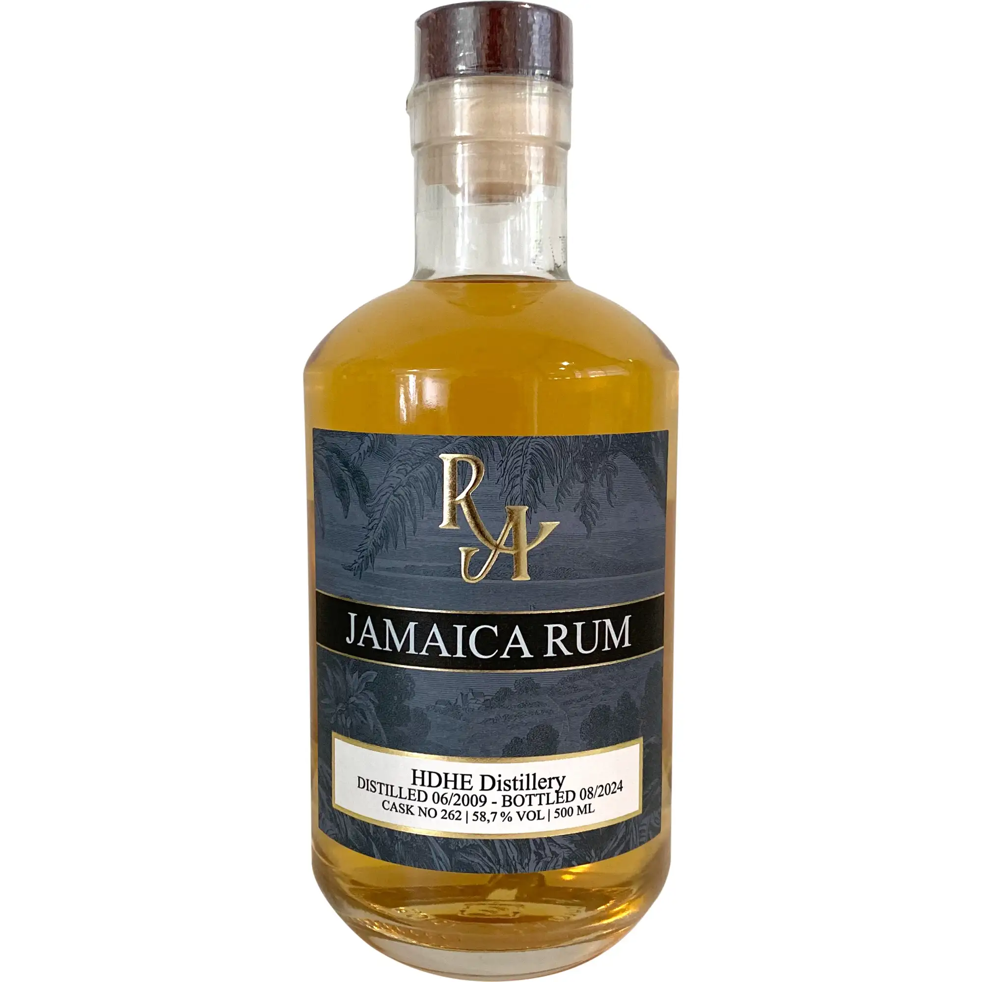 Bottle of Hampden RA Jamaica Rum HDHE DOK 2009