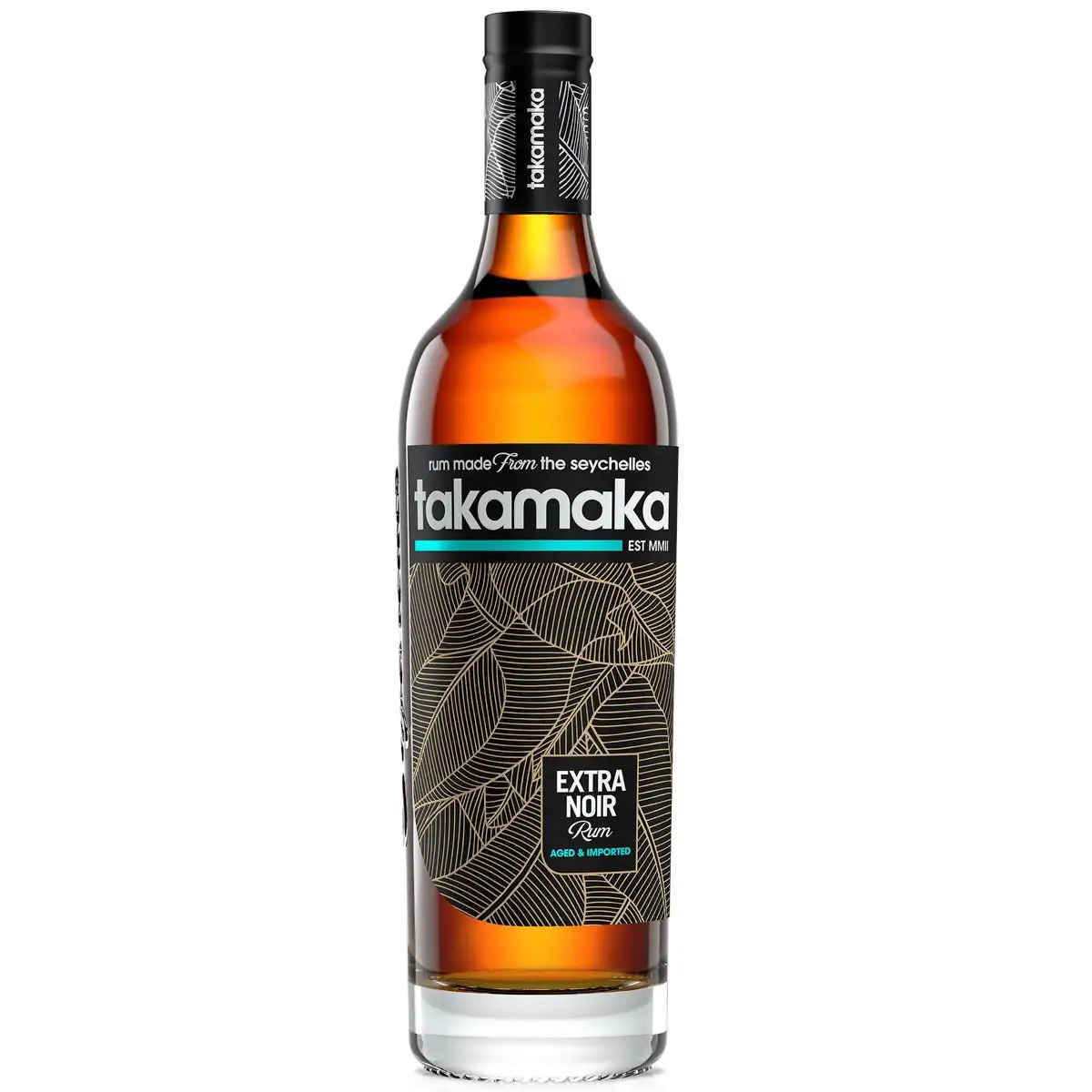 Bottle of Trois Frères Distillery Takamaka Extra Noir Rum