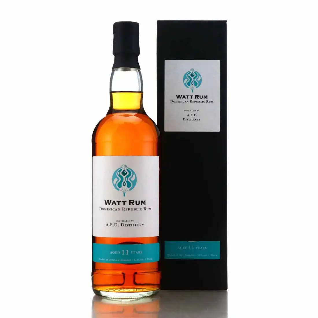 Bottle of Watt Rum A.F.D. Dominican Republic Rum