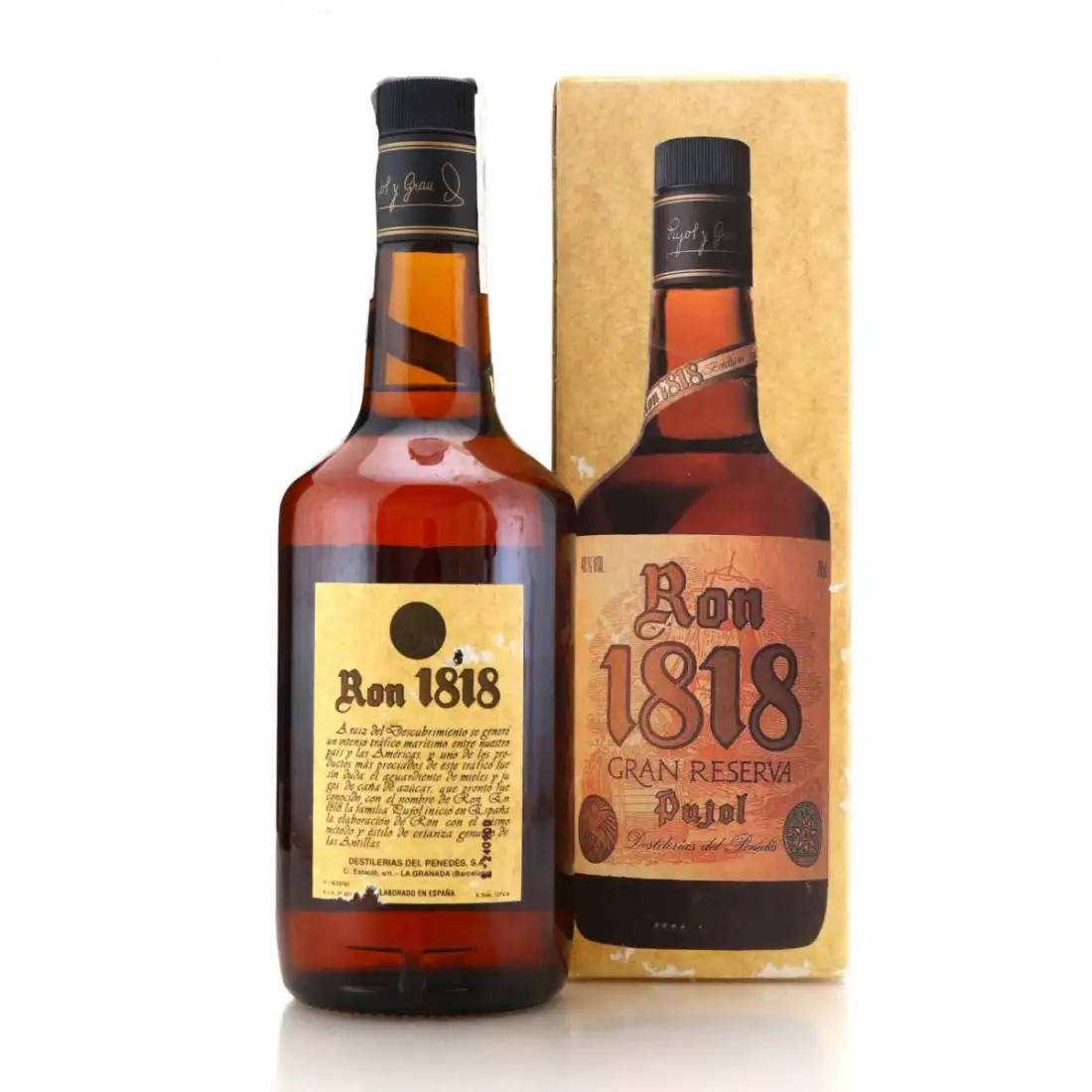 Hochauflösendes Bild von Bardinet Destilerias Pujol I Grau Ron Pujol 1818 Gran Reserva