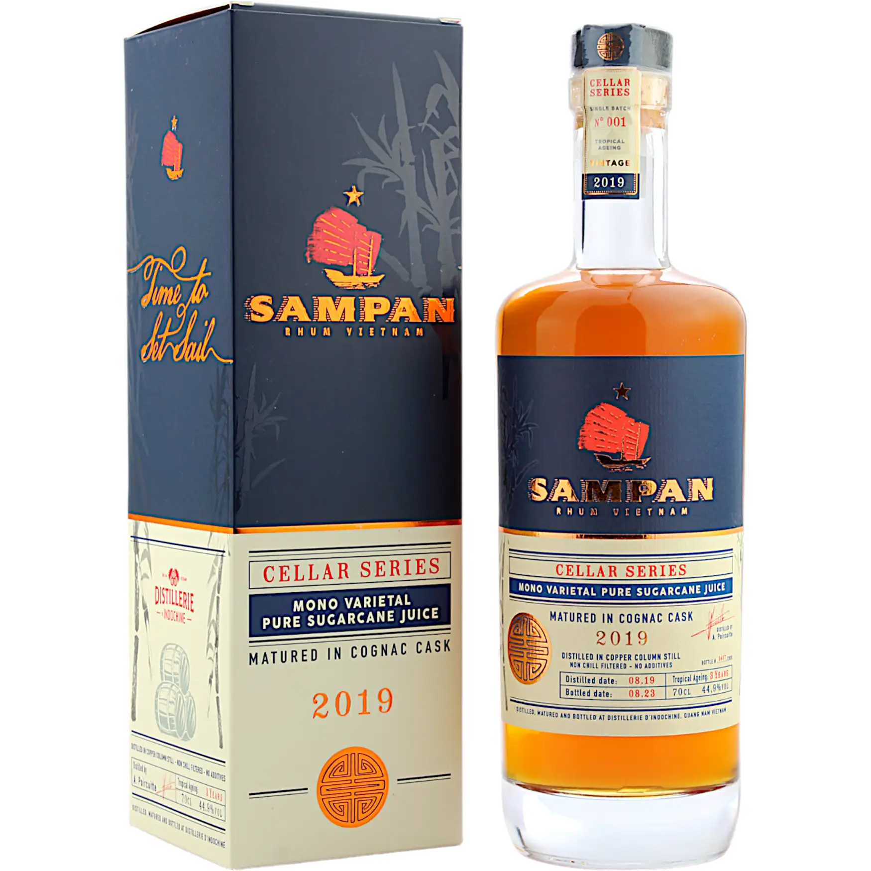 Bottle of Distillerie d’Indochine Sampan Cellar Series (Cognac Cask) 2019
