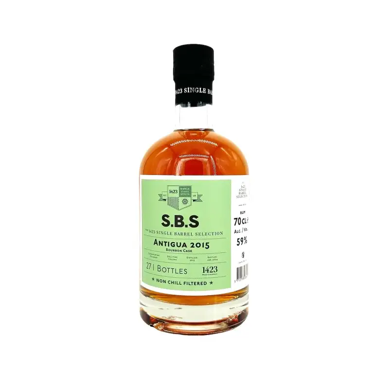 Bottle of The Antigua Distillery S.B.S Antigua 2015
