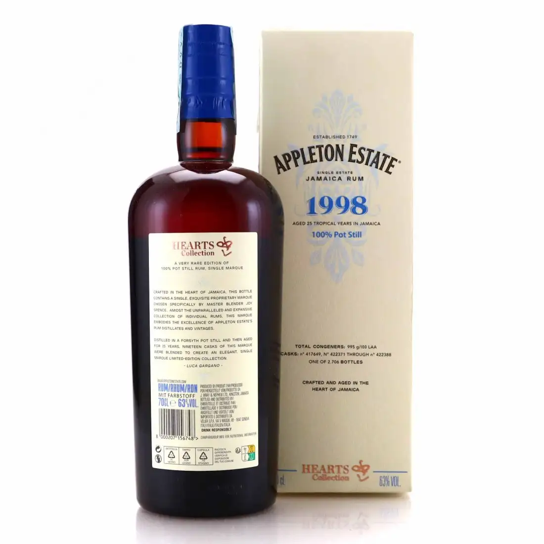 Hochauflösendes Bild von Velier Appleton Hearts Collection - 1998