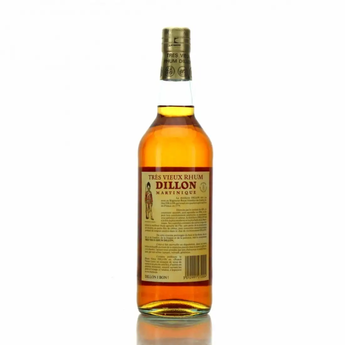 Hochauflösendes Bild von Dillon Tres Vieux Rhum Old Nick 1978