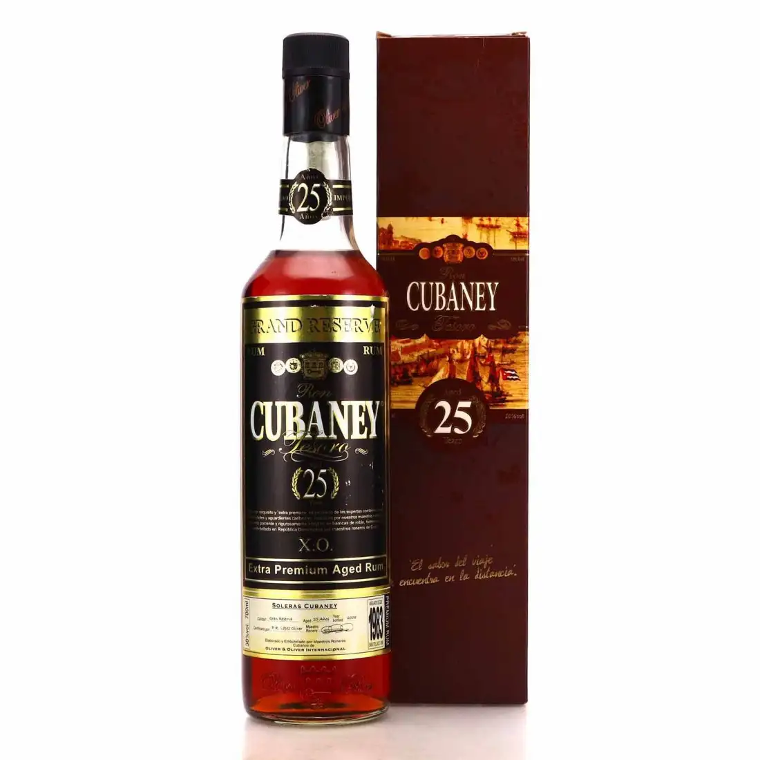 High resolution image of Oliver & Oliver Cubaney Grand Reserve Tesoro XO 1983