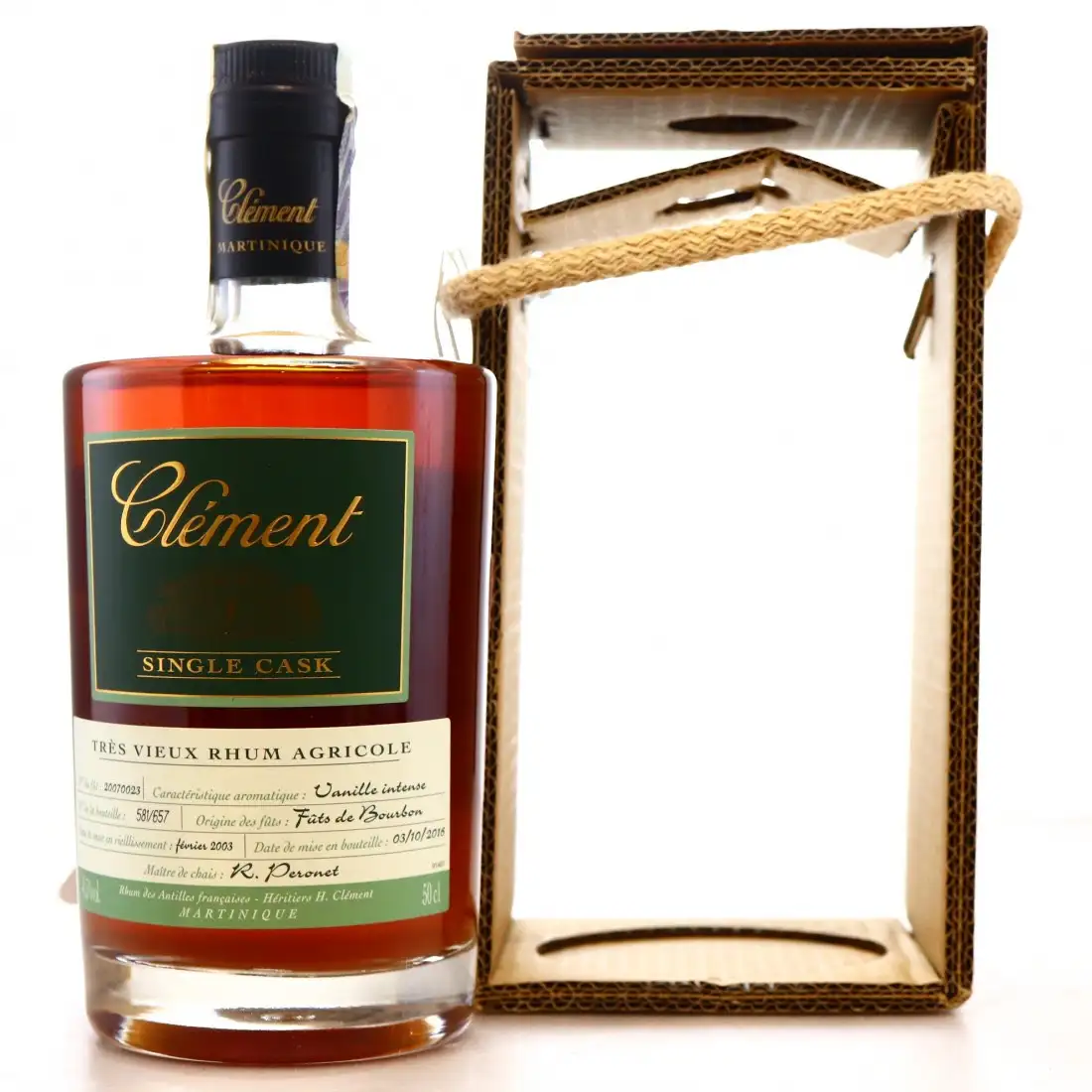 Hochauflösendes Bild von Clément Single Cask Vanille Intense 2003