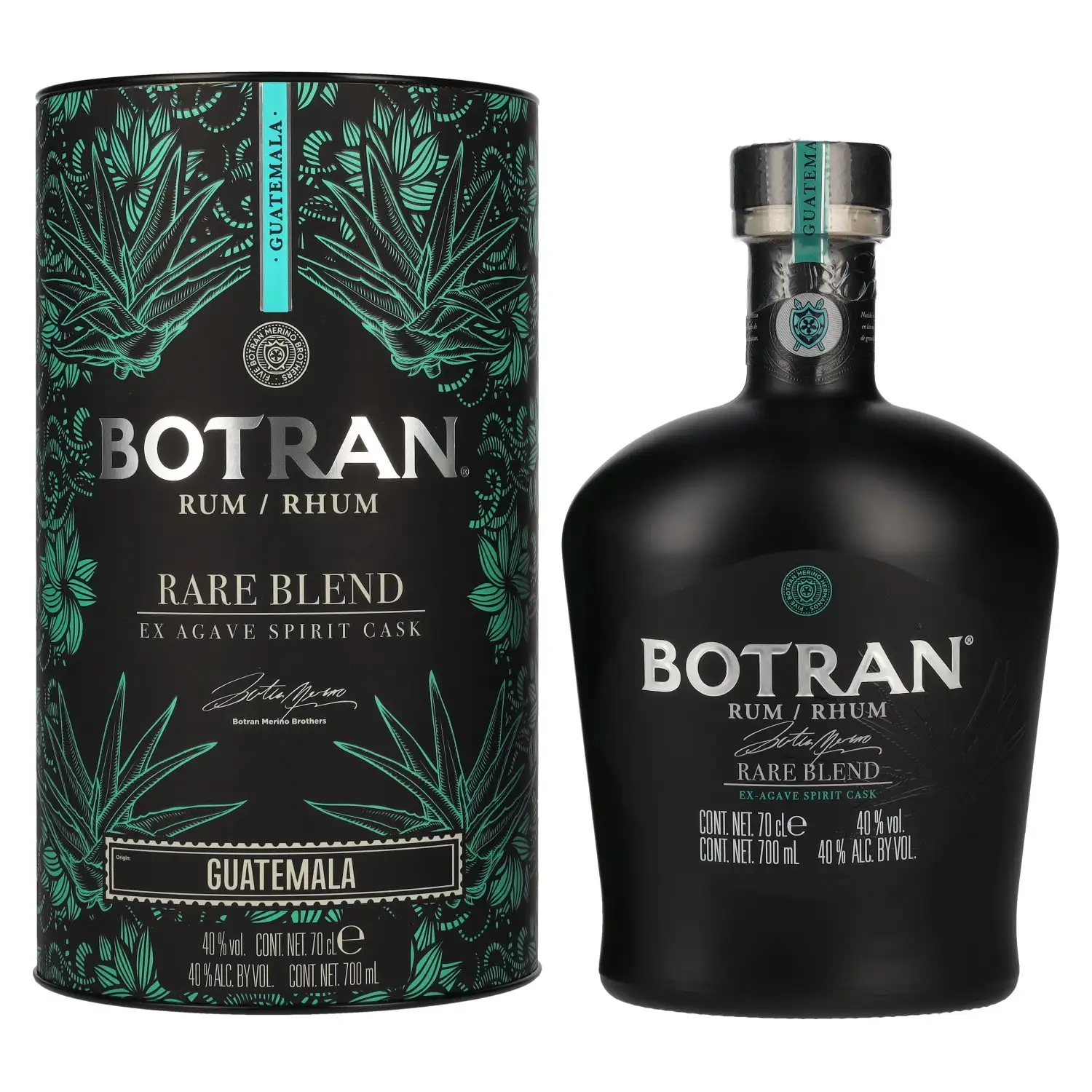 Bottle of Ron Botran Rare Blend Ex Agave Spirit Cask