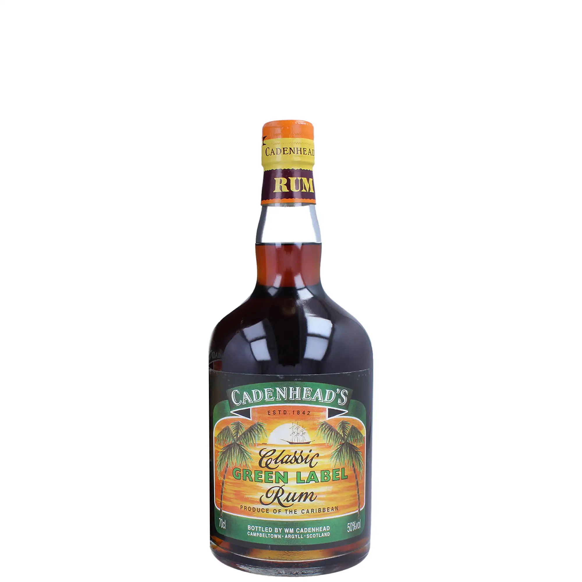 Bottle of Cadenhead‘s Green Label Classic Rum