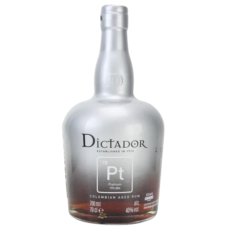 Bottle of Dictador 78 Pt Platinum