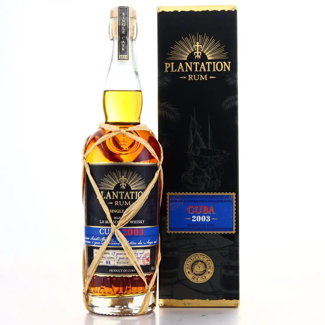 Bottle of Sancti Spiritus Plantation Single Cask Cuba LMDW 2003