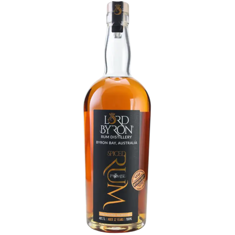 Bottle of Lord Byron Spiced Rum Promise 2022