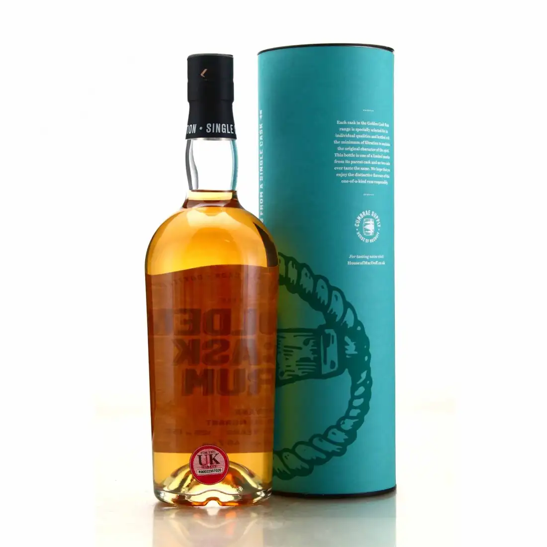 Hochauflösendes Bild von House of Macduff DDL The Golden Cask Rum 2002