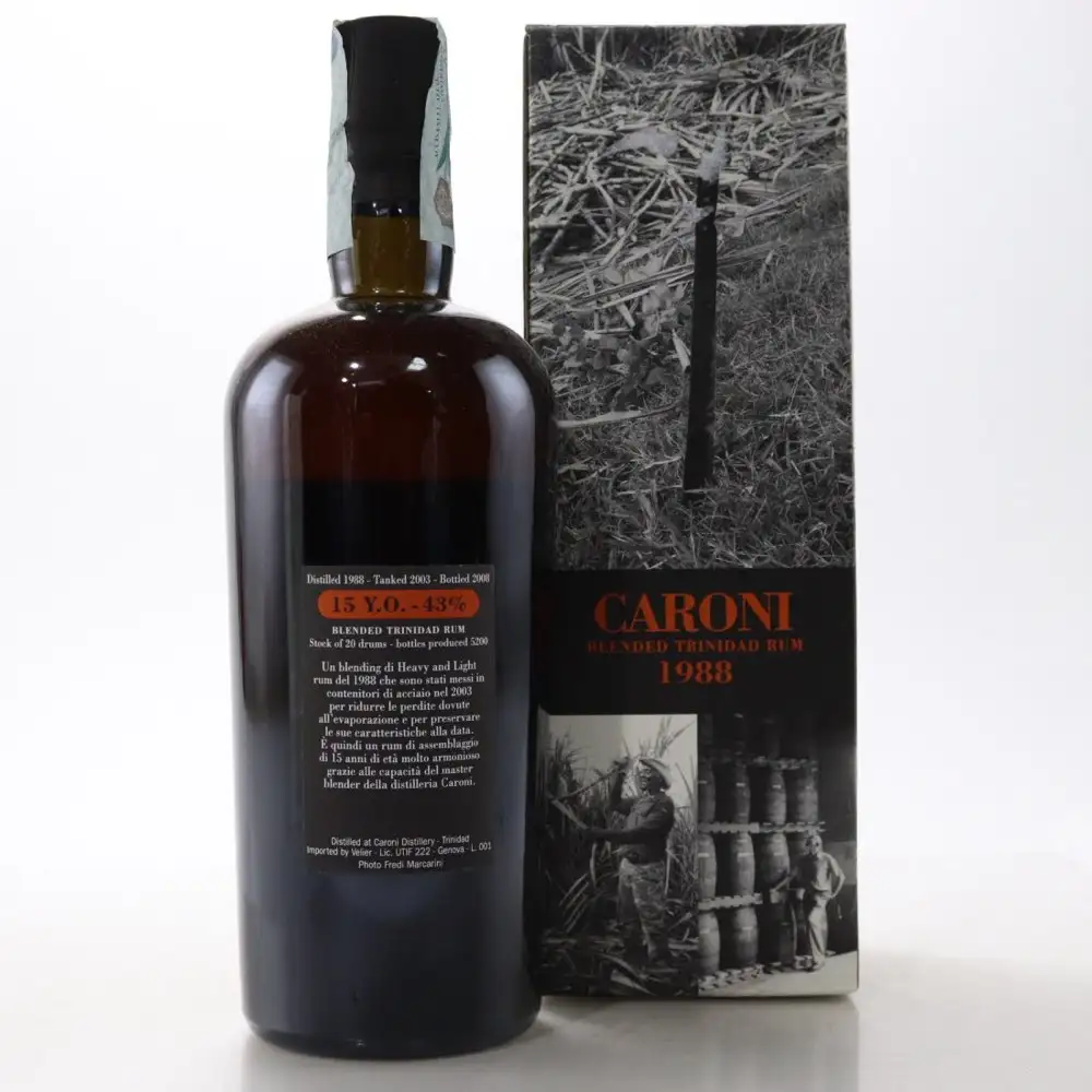 Hochauflösendes Bild von Velier Caroni Blended Trinidad Rum 1988