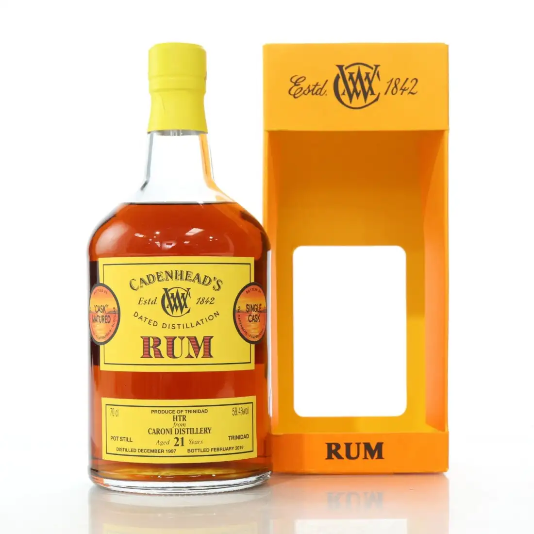 Bottle of Cadenhead‘s Caroni HTR 1997