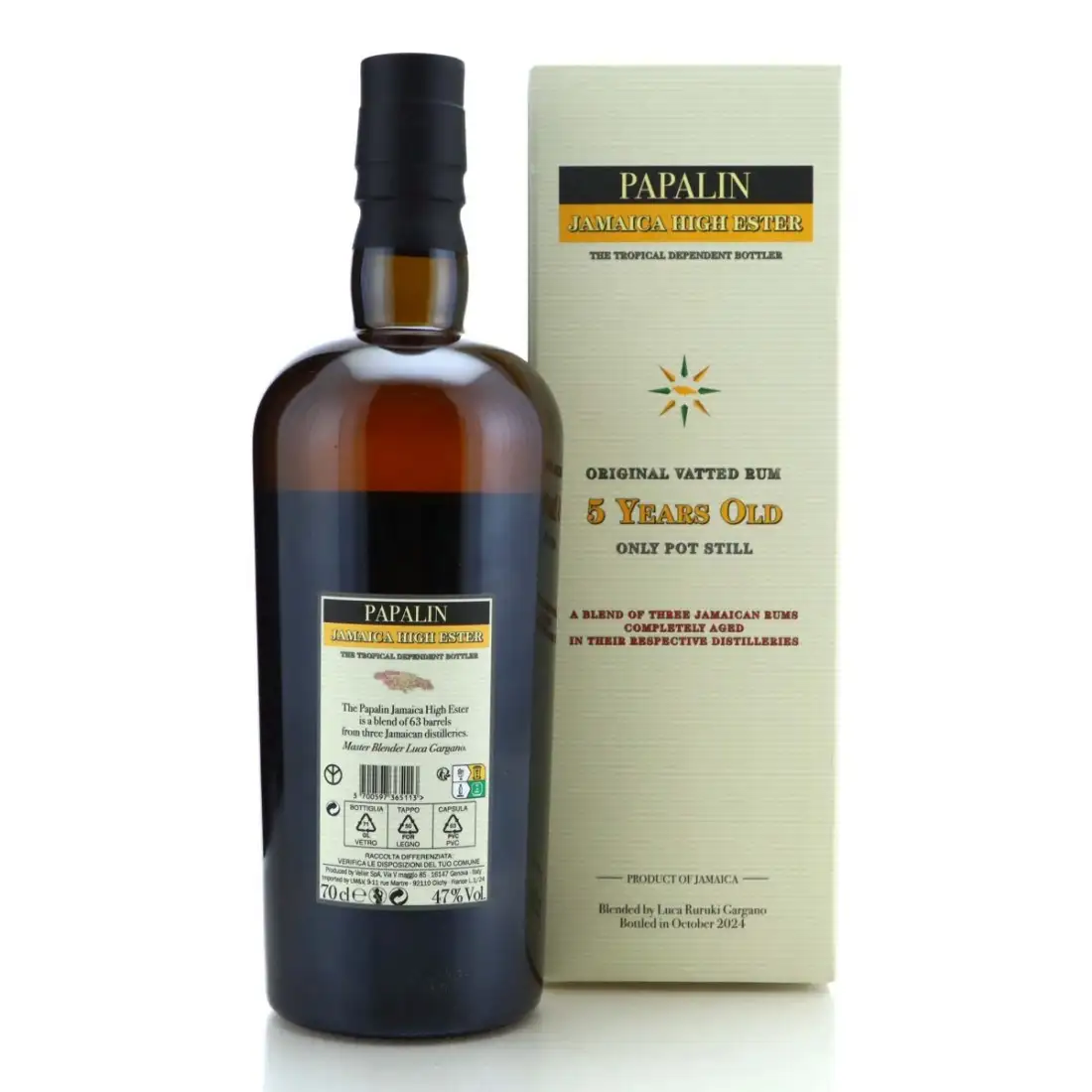 Hochauflösendes Bild von Velier Papalin Jamaica High Ester 5 Years Old 2019