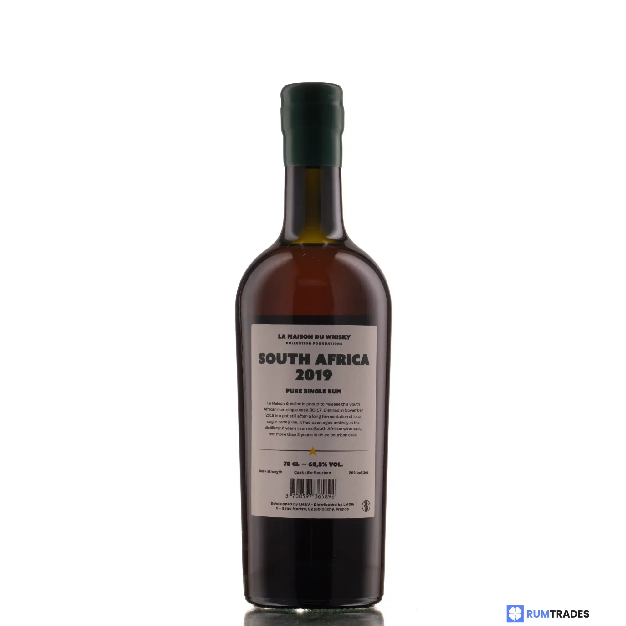 Hochauflösendes Bild von La Maison Du Whisky MHOBA Rum South Africa Flag Series  (Collection Foundations) 2019