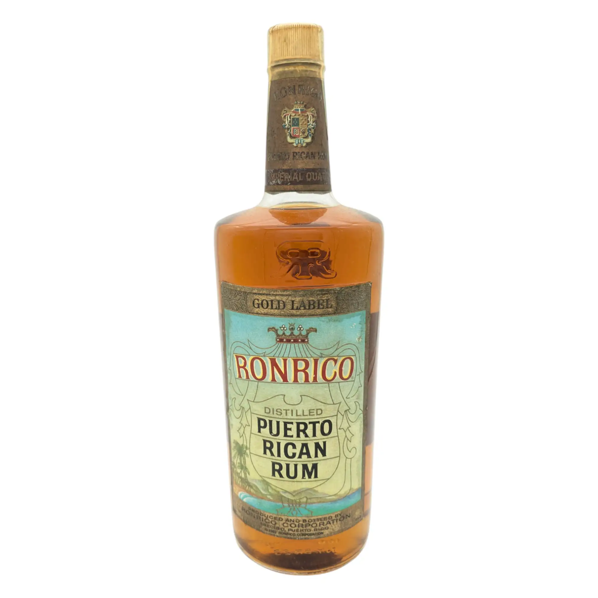 Bottle of Ronrico Ronrico Gold Label 1970s