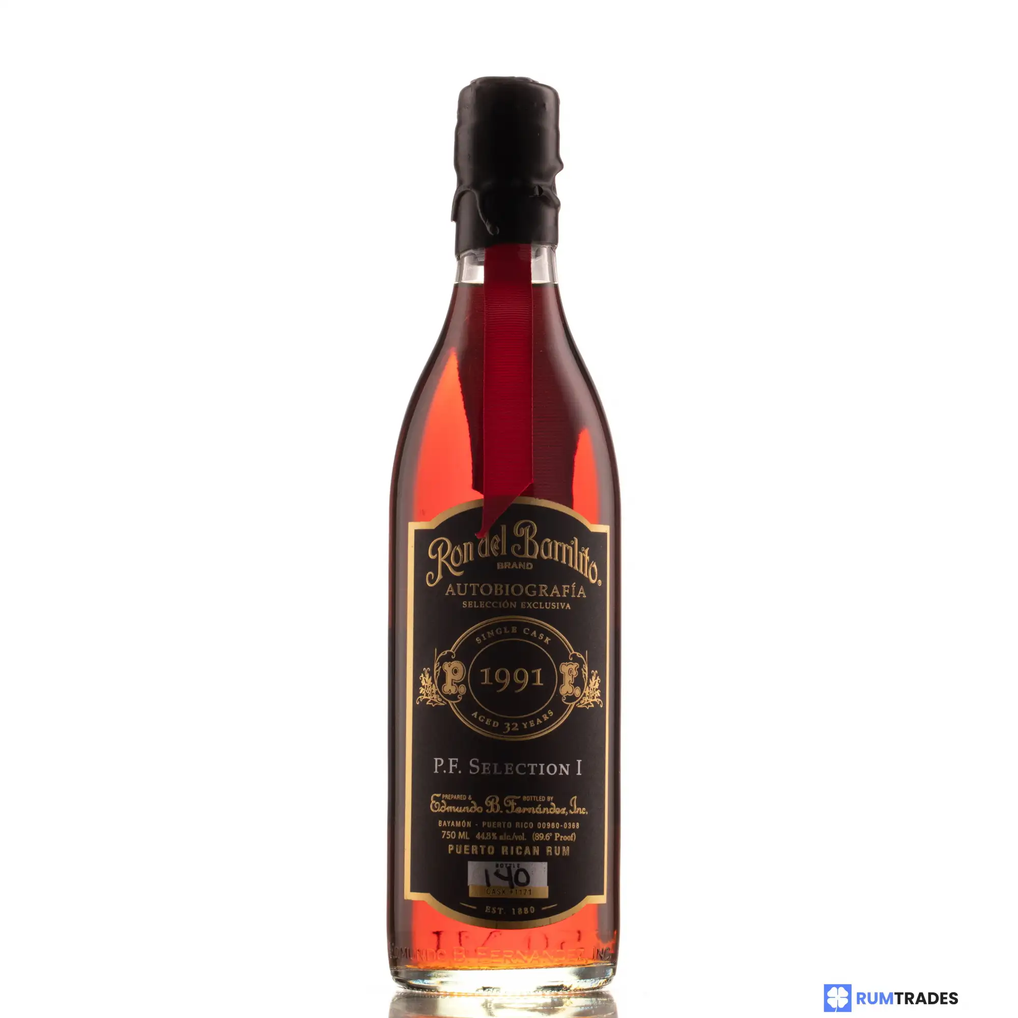 Hochauflösendes Bild von Edmundo B. Fernandez Ron del Barrilito Autobiografía P.F. Selection I 1991