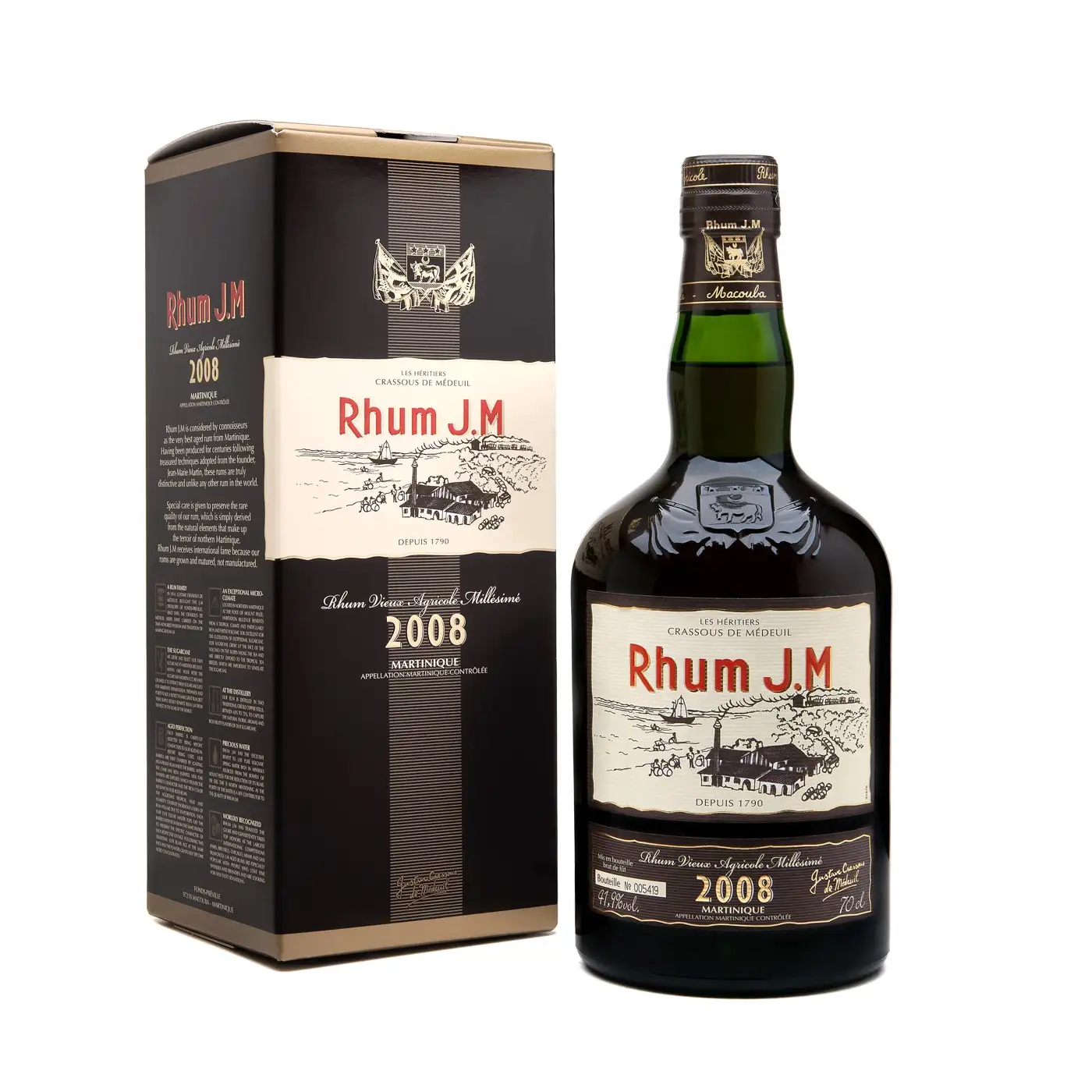 Bottle of Rhum J.M 2008