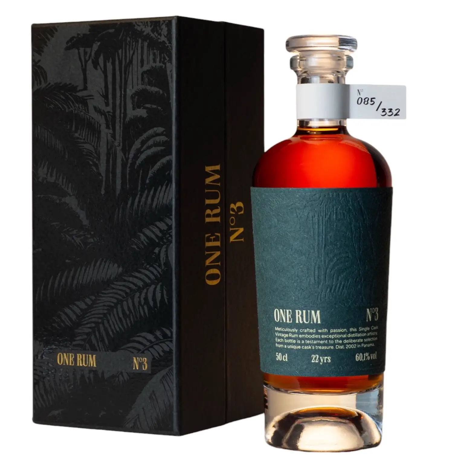 Bottle of One Rum No3 2002