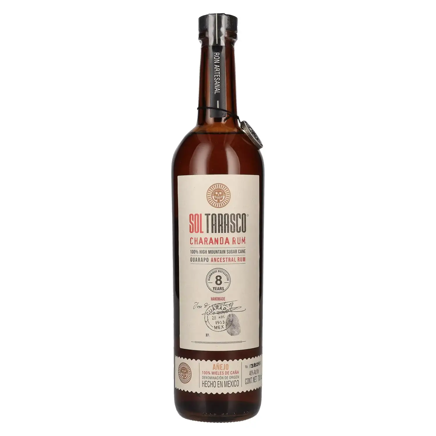 Bottle of Comercializadora Pame S.A. Sol Tarasco Charanda Rum