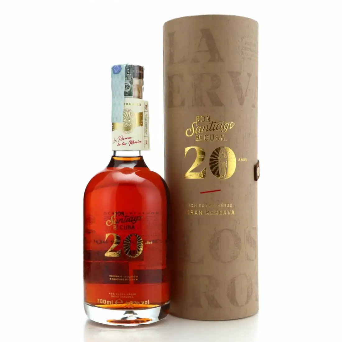 Bottle of Santiago de Cuba Ron Extra Añejo Gran Reserva 2023