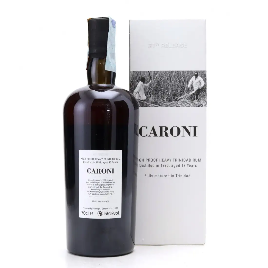Hochauflösendes Bild von Velier Caroni 31st Release High Proof Heavy Trinidad Rum HTR 1996