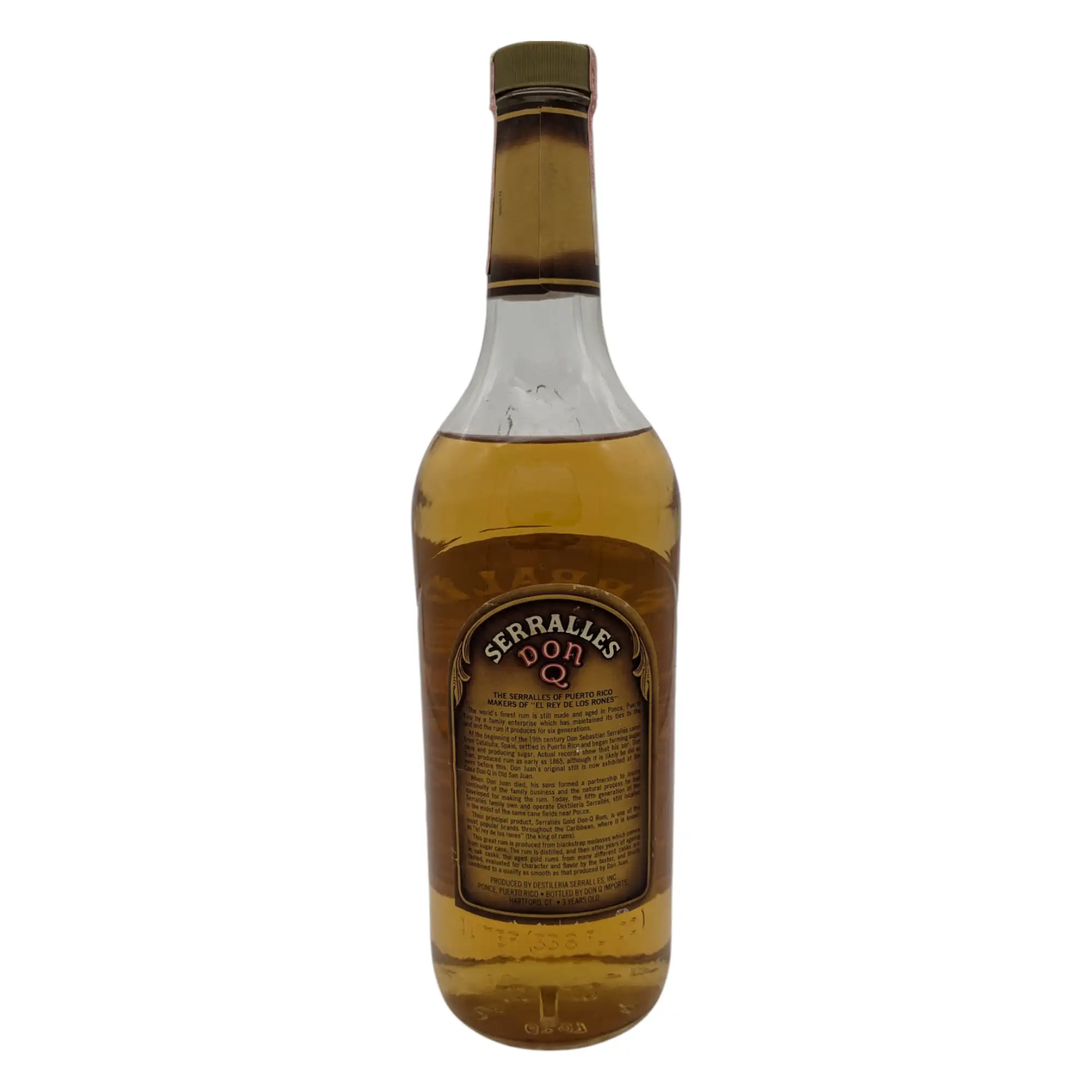 Hochauflösendes Bild von Don Q Puerto Rican Rum Gold Label (1980s)
