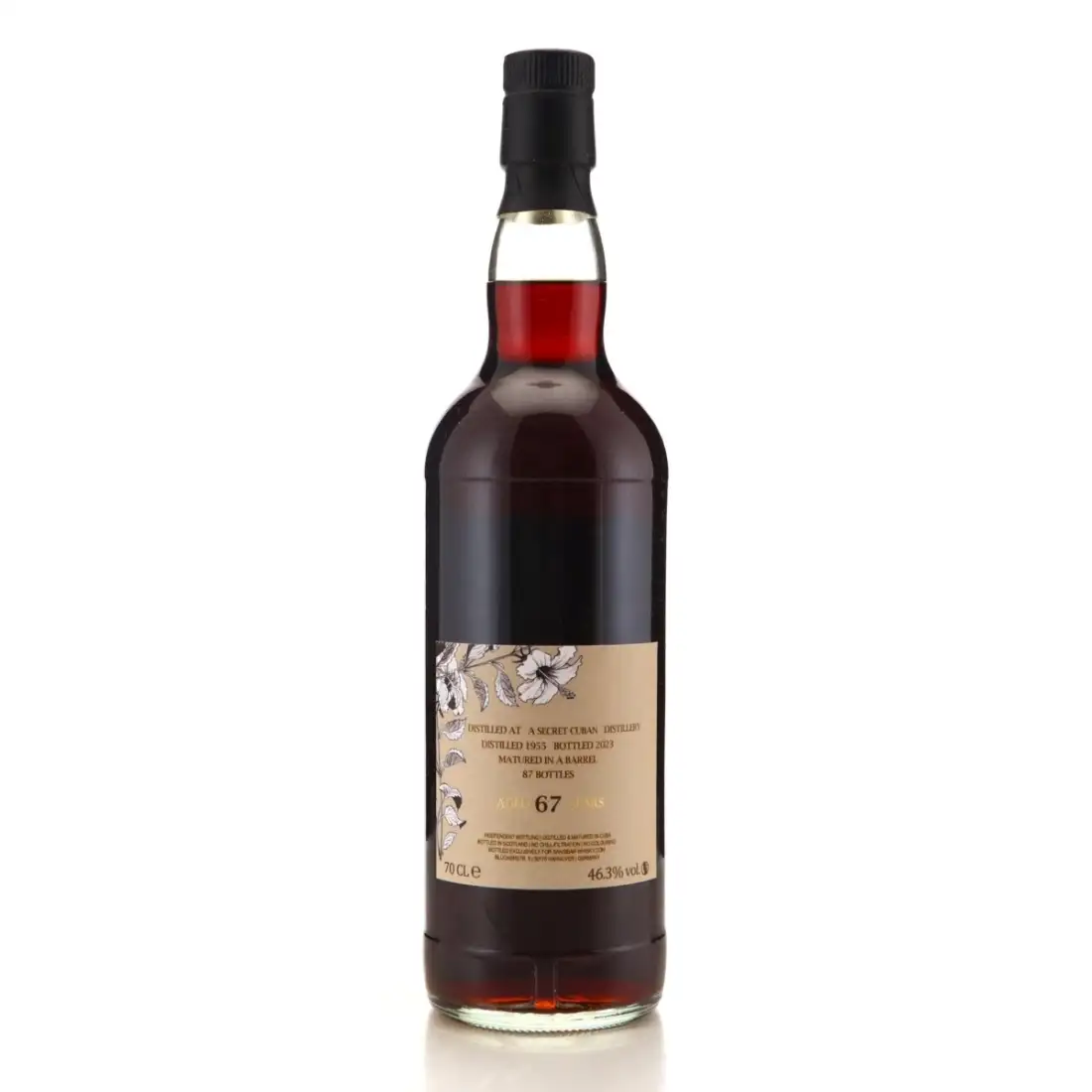 Hochauflösendes Bild von Sansibar Rare Old Cuban Rum (DeinWhisky.de) 1955