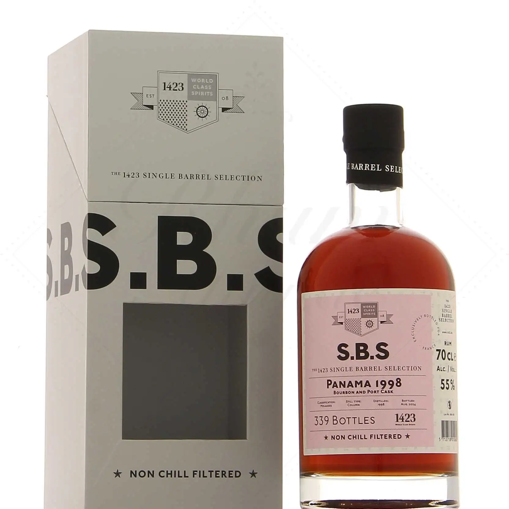 Bottle of S.B.S Panama (Bourbon and Port Cask) 1998
