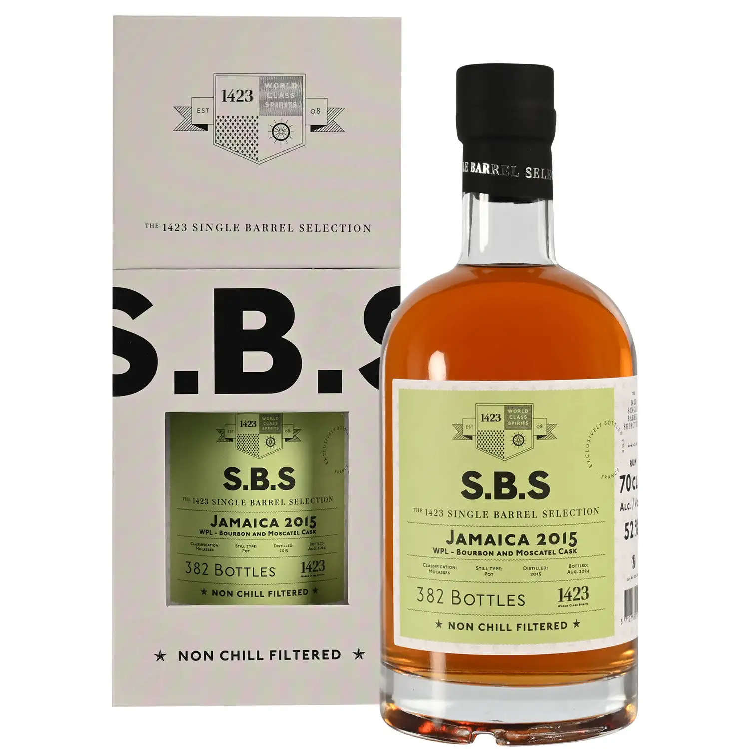 Bottle of Worthy Park S.B.S Jamaica (Bourbon and Moscatel Cask) Exclusively Bottled For France WPL 2015