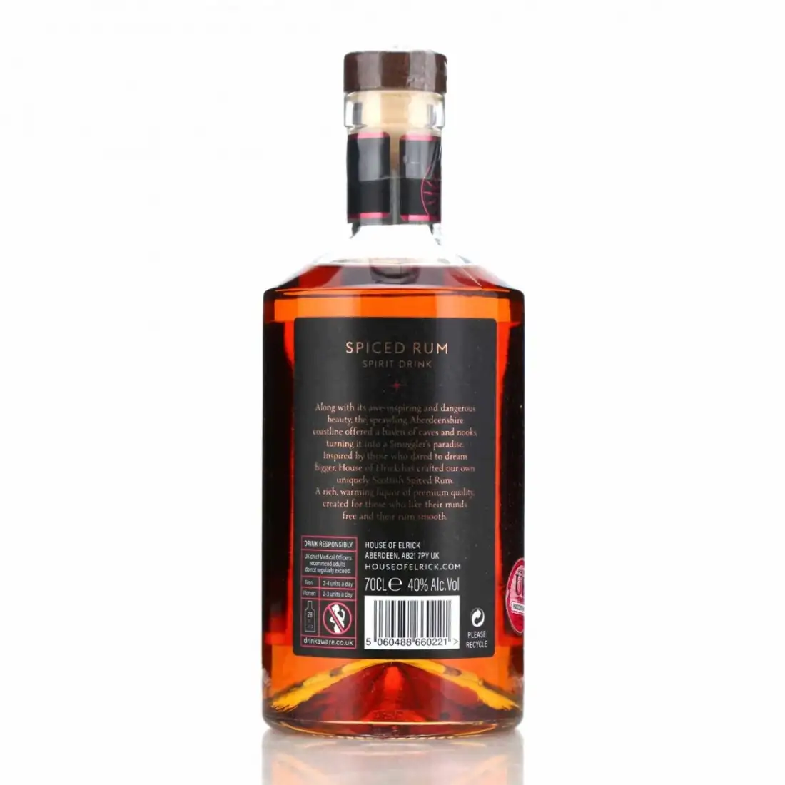 High resolution image of House of Elrick Spiced Rum
