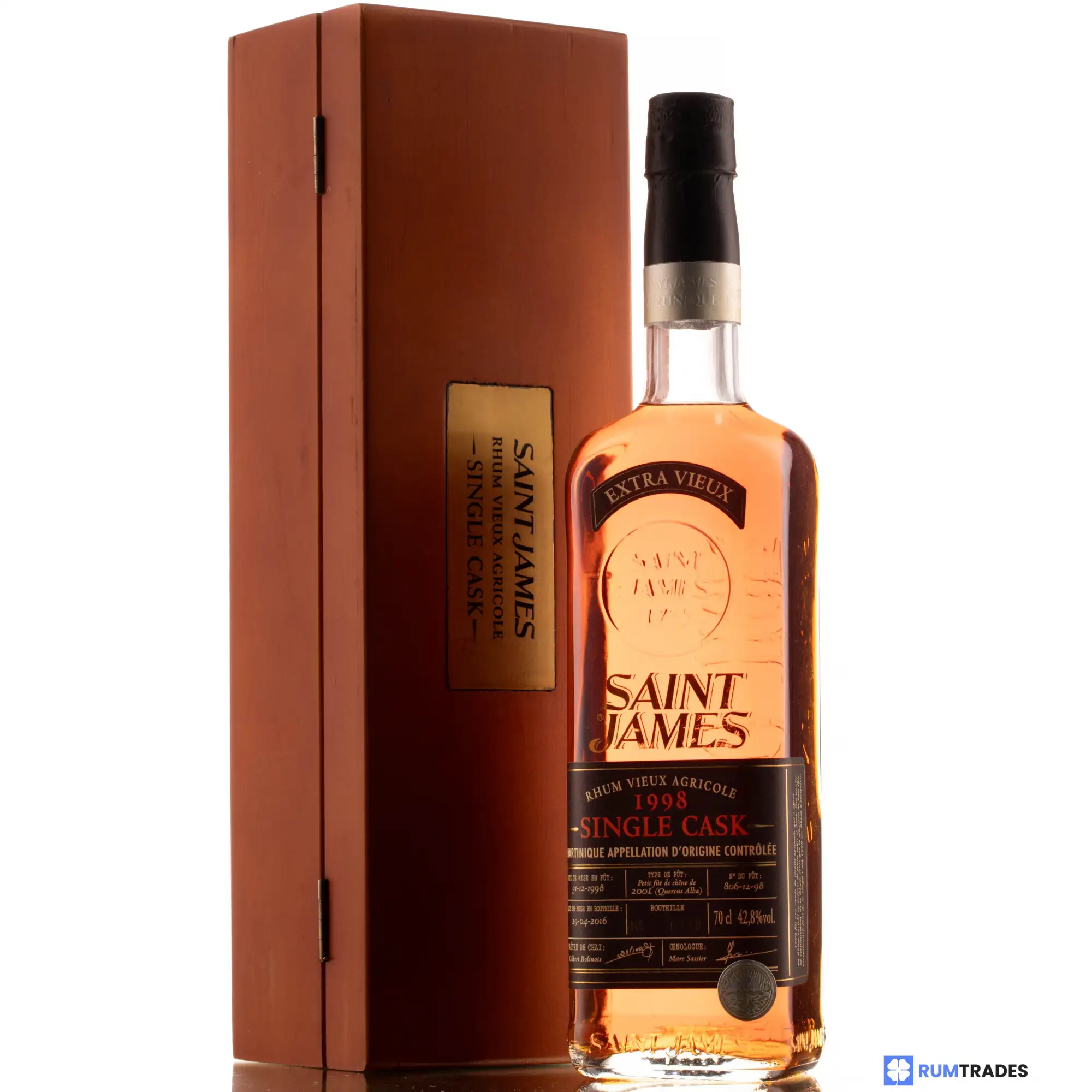 Hochauflösendes Bild von Saint James Single Cask 1998
