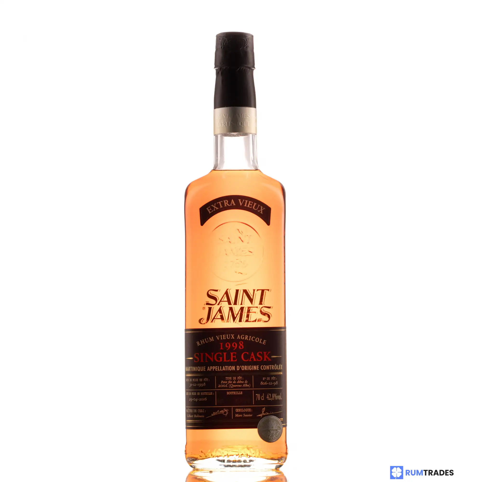 Hochauflösendes Bild von Saint James Single Cask 1998
